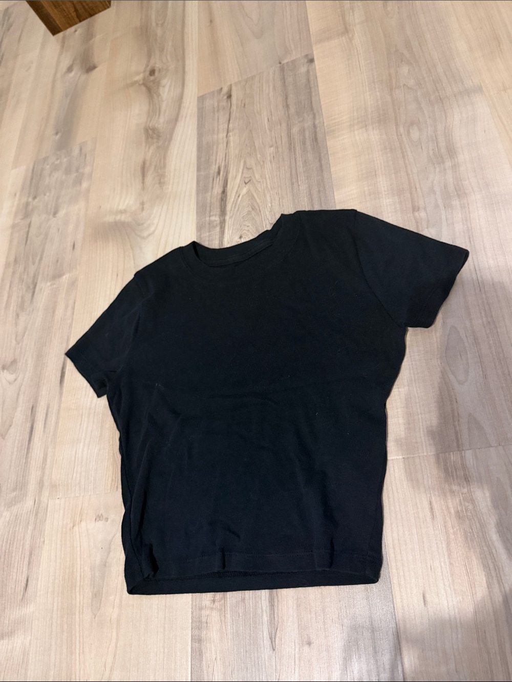 hollister size xs black cropped tee shirt top